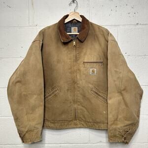 Vintage Carhartt Blanket-Lined Detroit Jacket “Brown” J01
